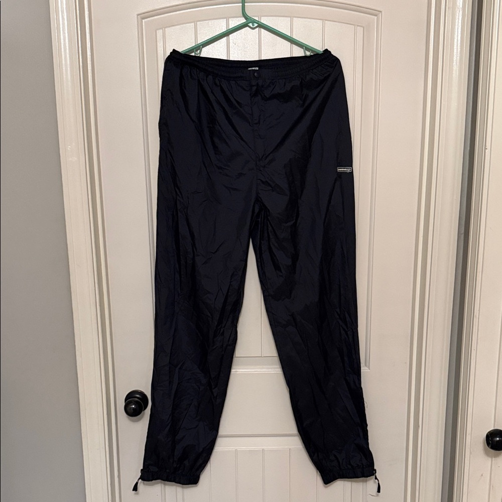 Men's Black Windbreaker Pants